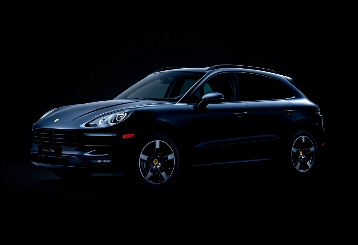 Porsche Macan GTS, SUV compact noir